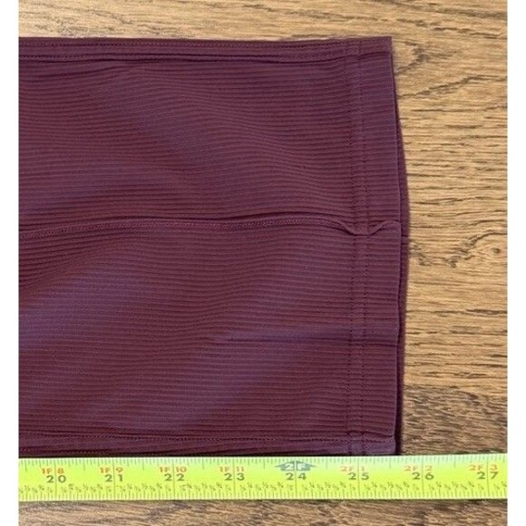 Lululemon Urban Strides Super High Rise Pants Women’s Sz 6 Burgundy Pockets - Picture 8 of 9